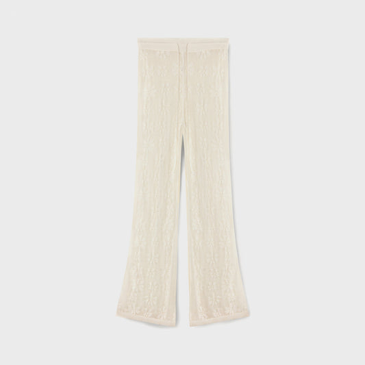 Women Kith Asta Resort Delilah Crochet Pant - Salt