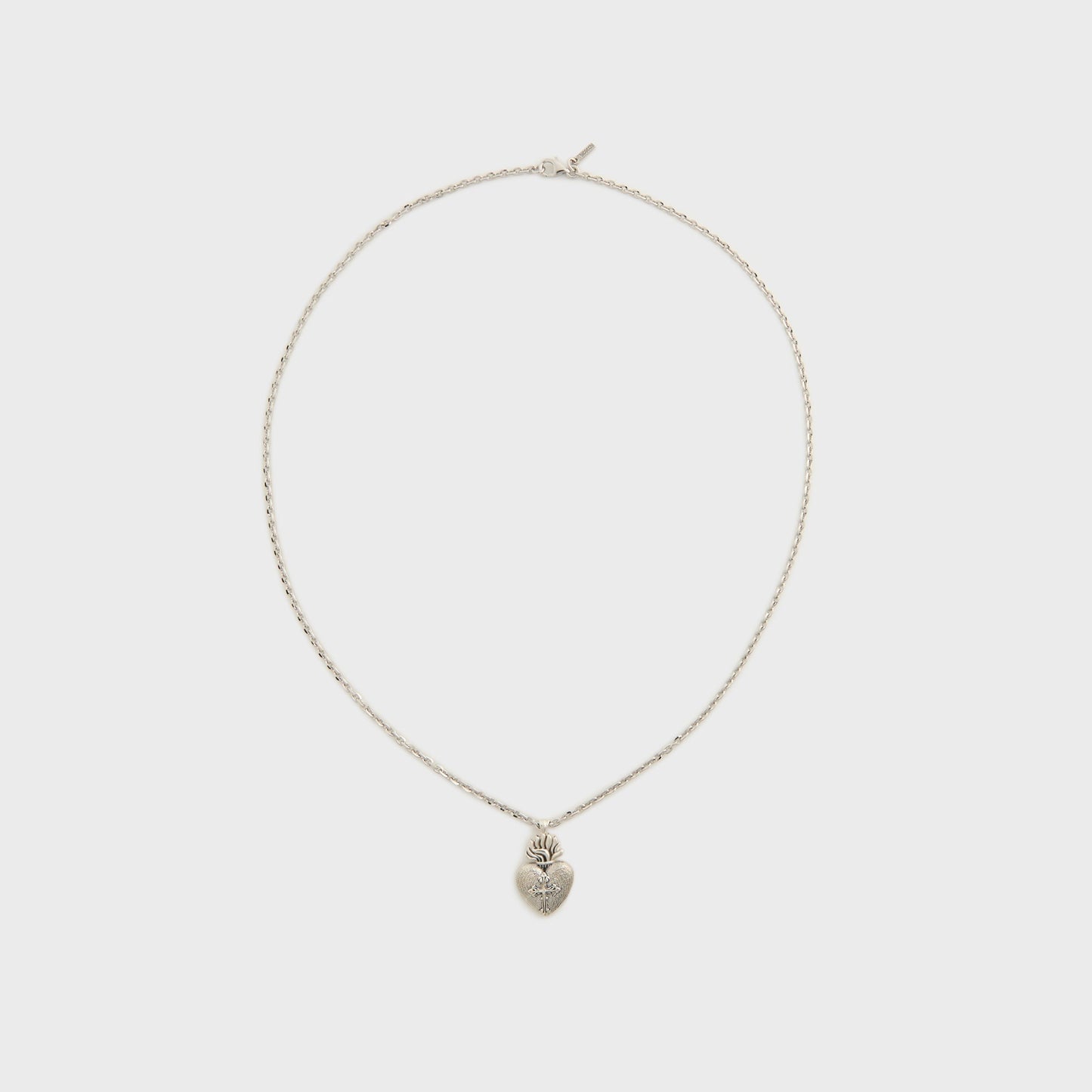 Men Kith Emanuele Bicocchi Sacred Heart Necklace - Silver