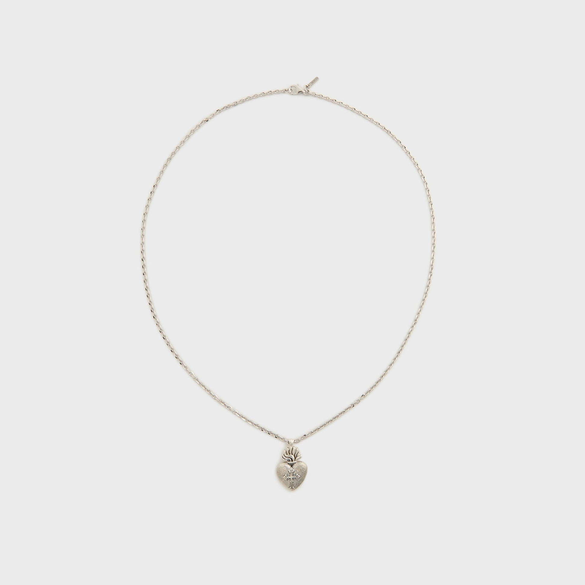 Men Kith Emanuele Bicocchi Sacred Heart Necklace - Silver