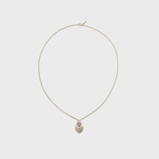 Men Kith Emanuele Bicocchi Sacred Heart Necklace - Silver