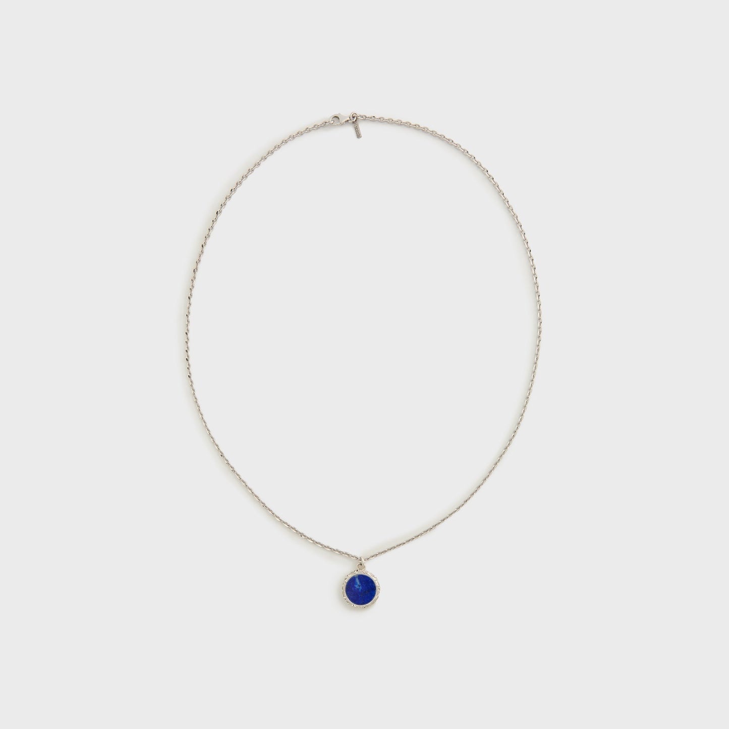 Men Kith Emanuele Bicocchi Flourishing Lapis Amulet Necklace - Silver