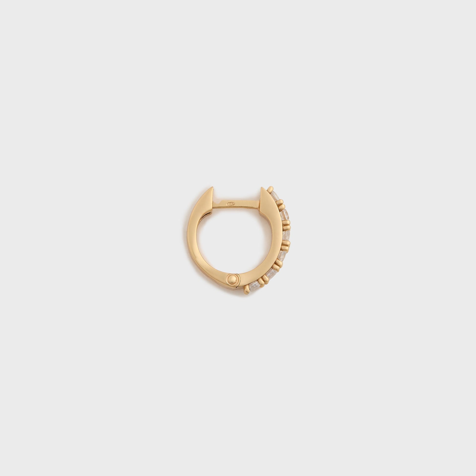 Men Kith Emanuele Bicocchi Gold Crystal Earring Single - Gold