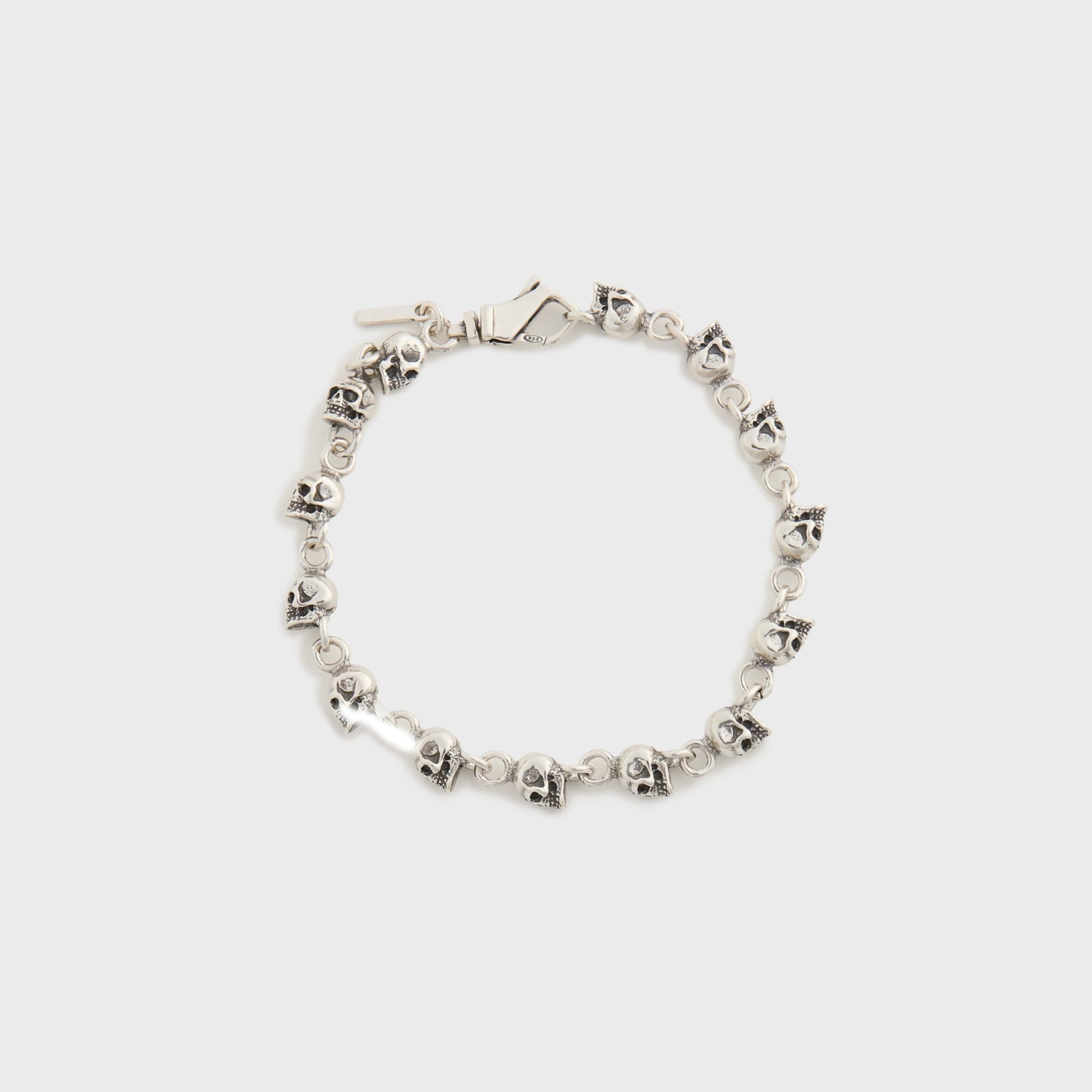 Men Kith Emanuele Bicocchi Multi-Skull Bracelet - Silver