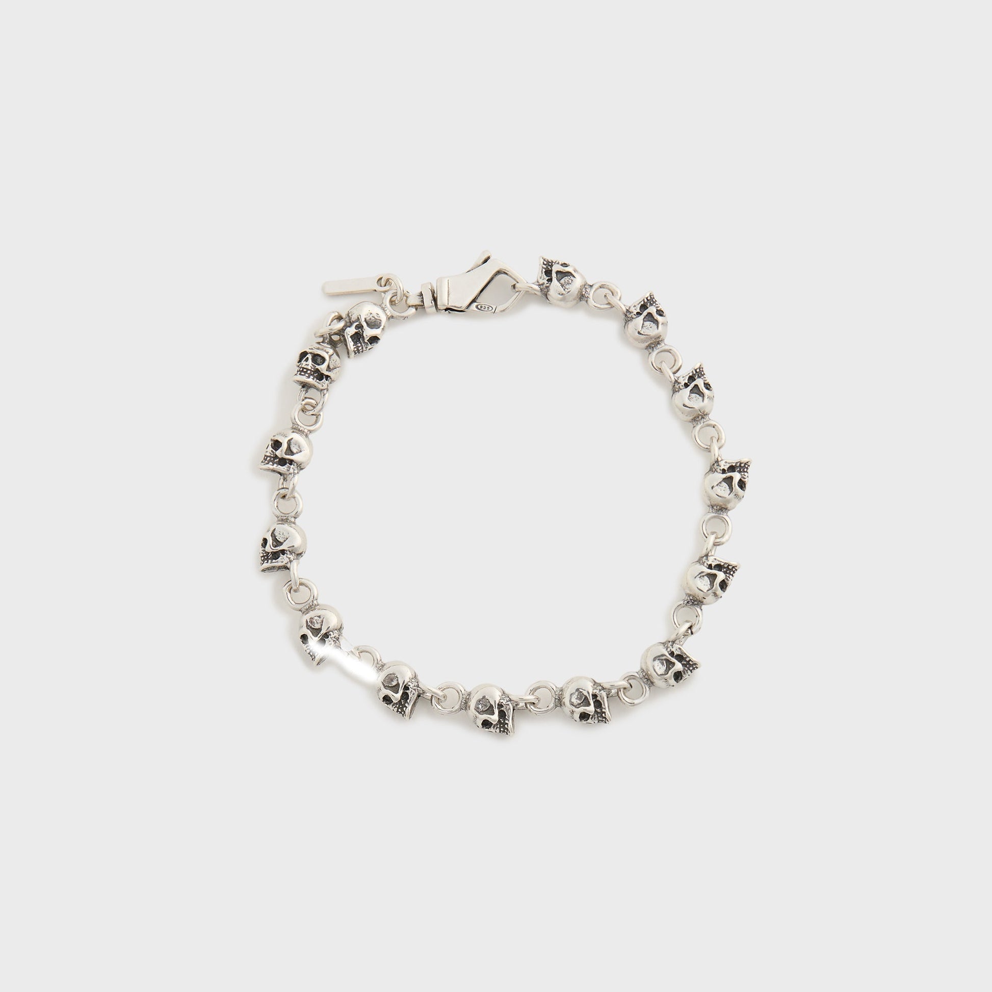 Men Kith Emanuele Bicocchi Multi-Skull Bracelet - Silver