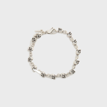 Men Kith Emanuele Bicocchi Multi-Skull Bracelet - Silver