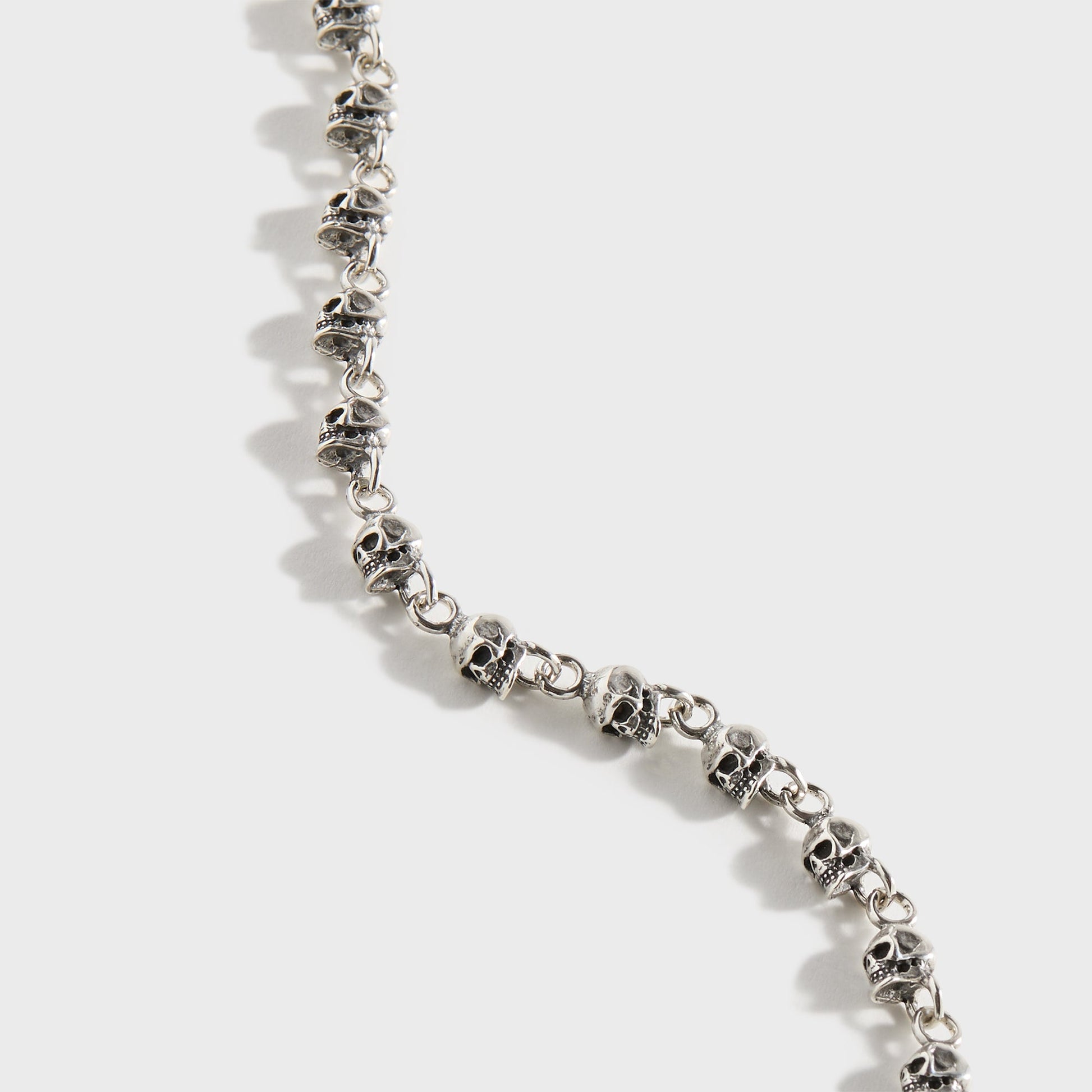 Men Kith Emanuele Bicocchi Multi-Skull Bracelet - Silver