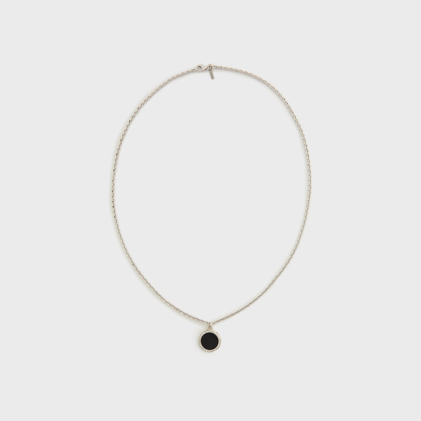 Men Kith Emanuele Bicocchi Flourishing Onyx Amulet Necklace - Silver