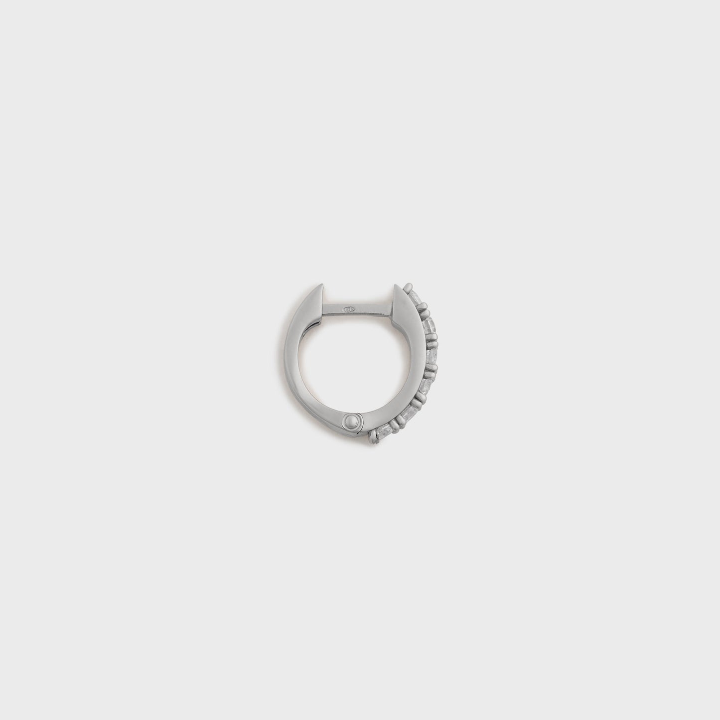 Men Kith Emanuele Bicocchi Crystal Earring Single - Silver