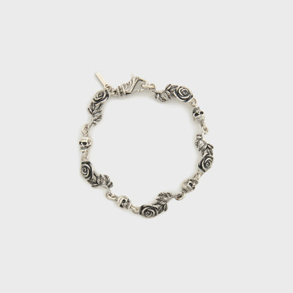 Men Kith Emanuele Bicocchi Multi-Roses And Skulls Bracelet - Silver