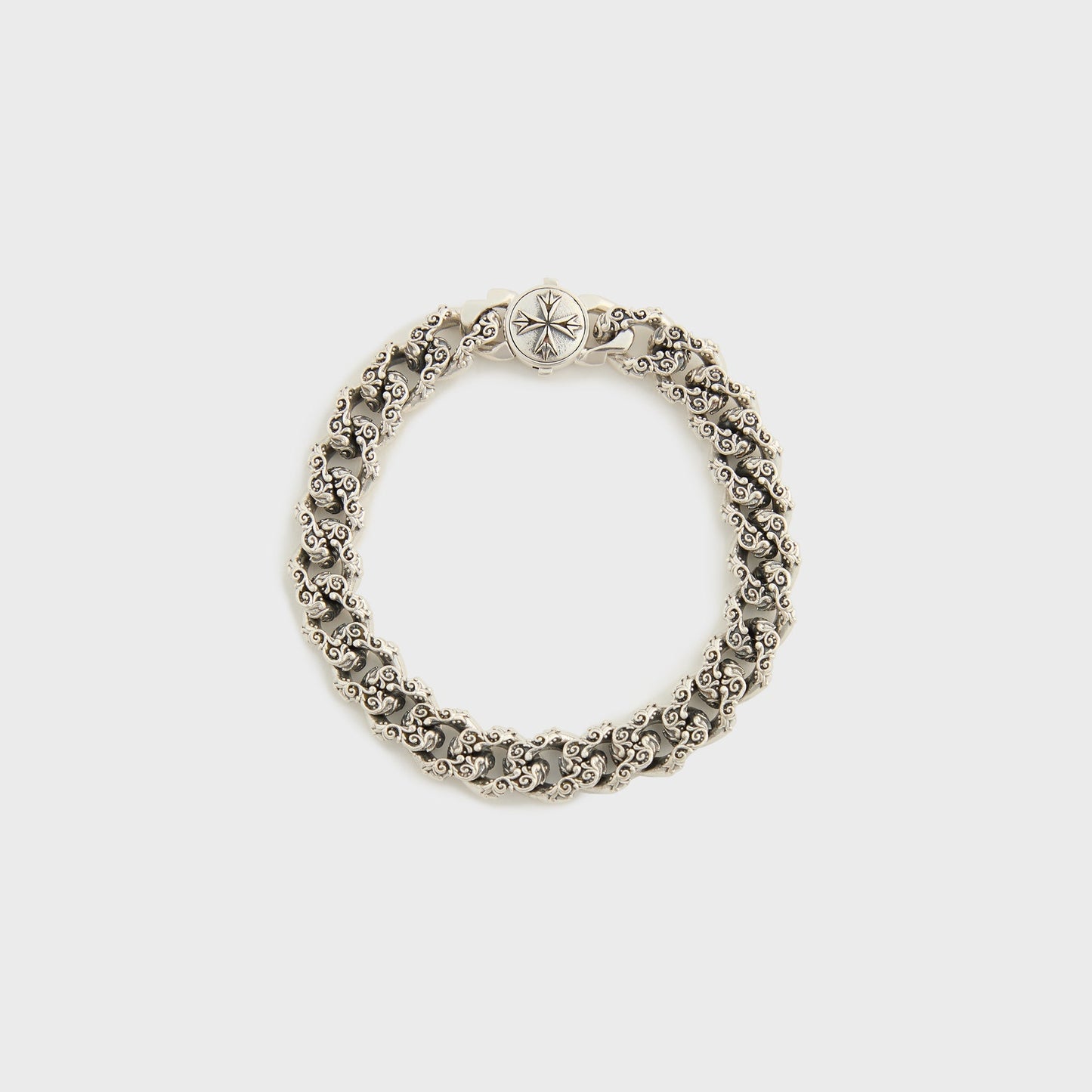 Men Kith Emanuele Bicocchi Flourishing Chain Bracelet Small - Silver