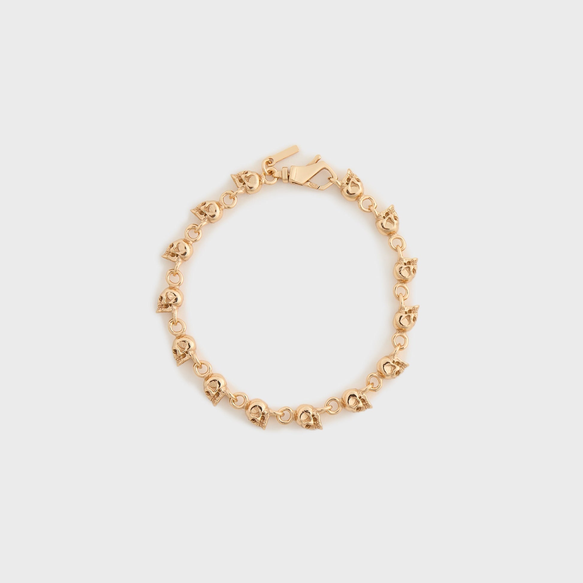 Men Kith Emanuele Bicocchi Gold Multi-Skull Bracelet - Gold