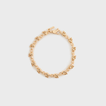 Men Kith Emanuele Bicocchi Gold Multi-Skull Bracelet - Gold
