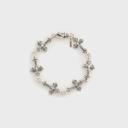 Men Kith Emanuele Bicocchi Large Multi-Cross Bracelet - Silver