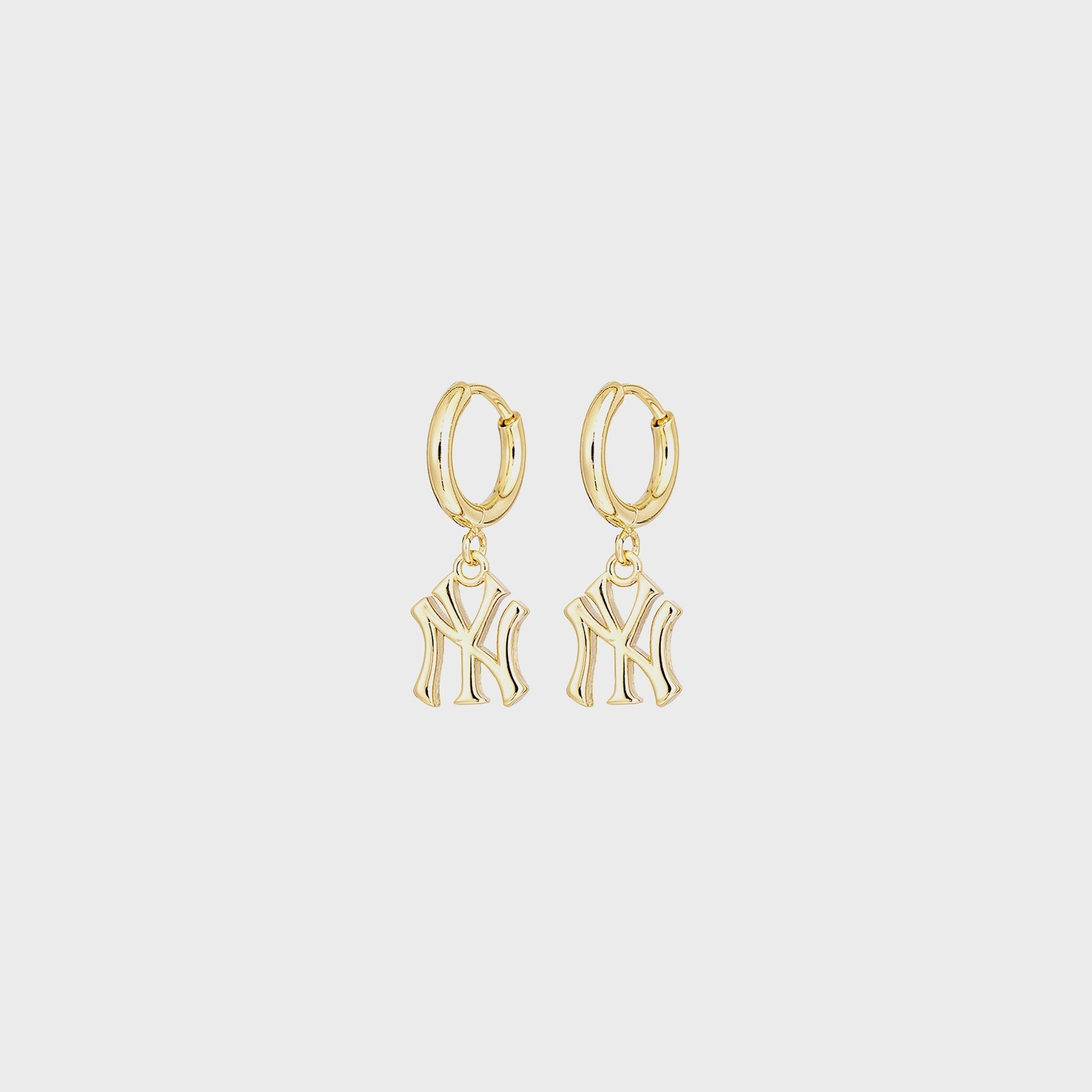 Women Kith Luv AJ The NY Logo Charm Earrings - Gold