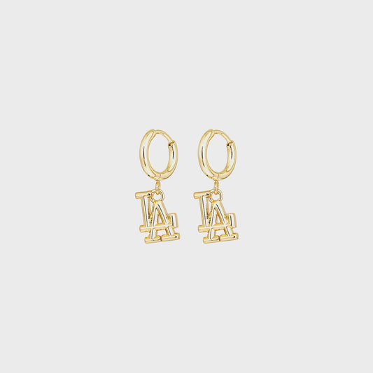 Women Kith Luv AJ The LA Logo Charm Earrings - Gold
