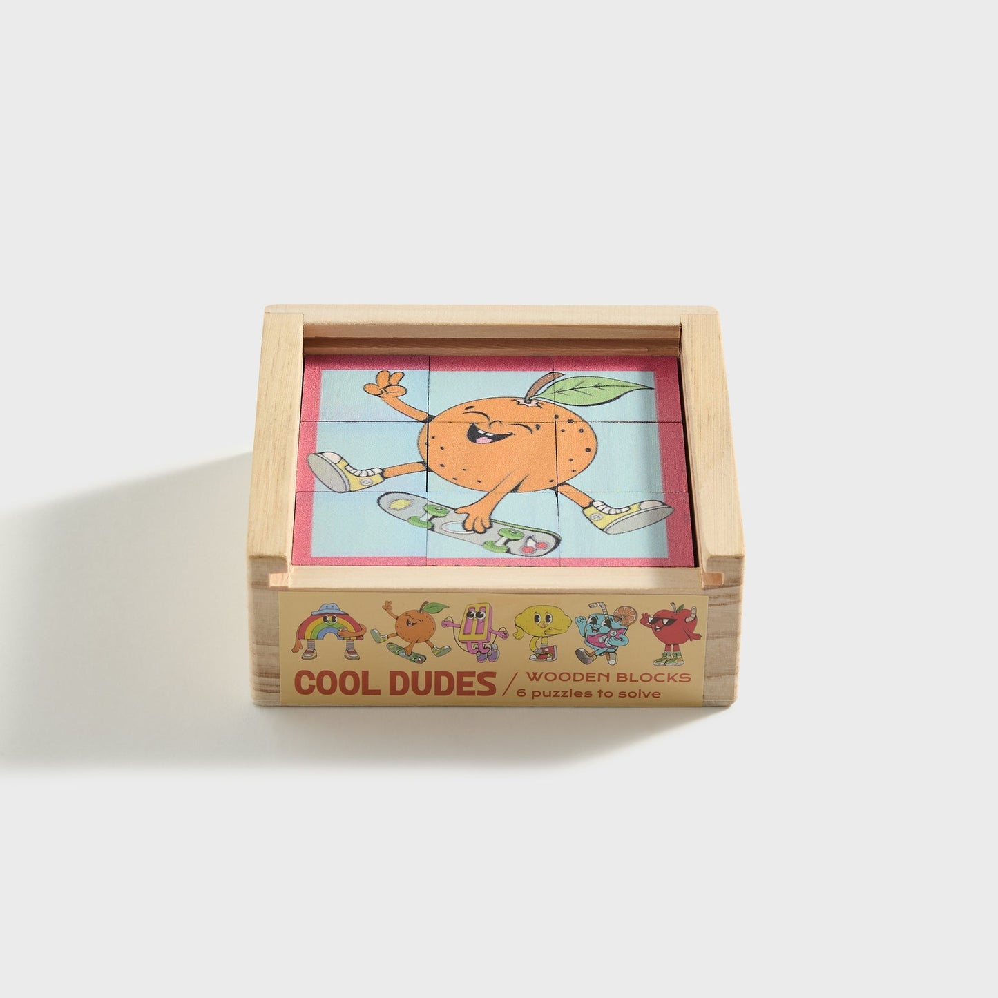 Men|Kids Kith Ingram Cool Dudes Art Blocks 25 Piece Wooden Puzzle Set for Kids