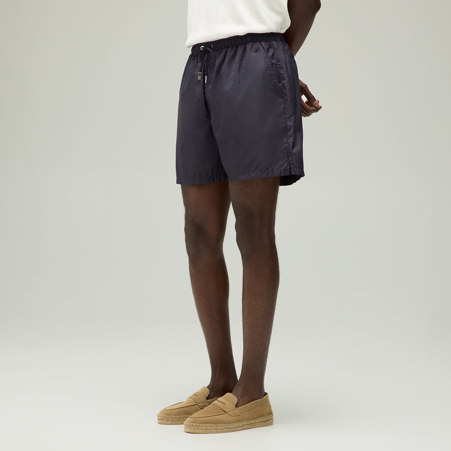 Men Kith Giorgio Armani & Kith Jacquard Collins Swim Short - Ink