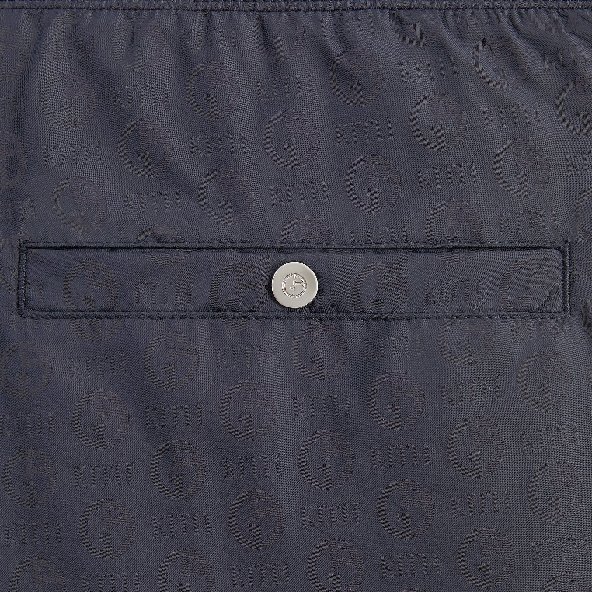 Men Kith Giorgio Armani & Kith Jacquard Collins Swim Short - Ink