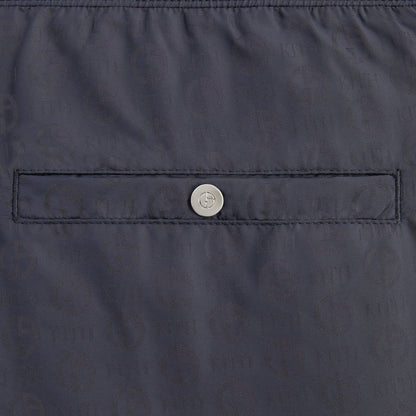 Men Kith Giorgio Armani & Kith Jacquard Collins Swim Short - Ink