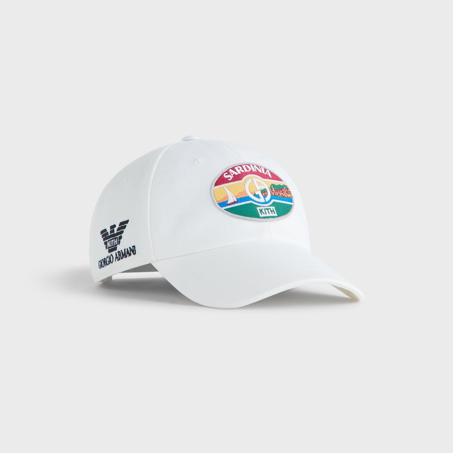 Men Kith Giorgio Armani & Kith Sardinia Classic Cap - White