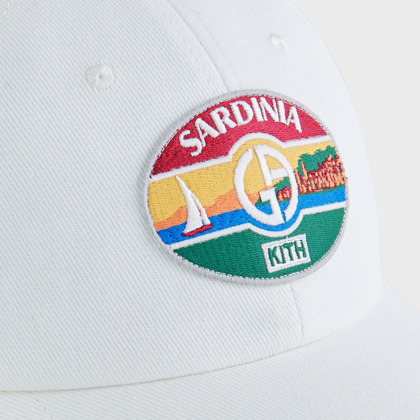 Men Kith Giorgio Armani & Kith Sardinia Classic Cap - White