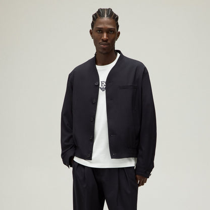 Men Kith Giorgio Armani & Kith Collarless Bomber Jacket - Admiral