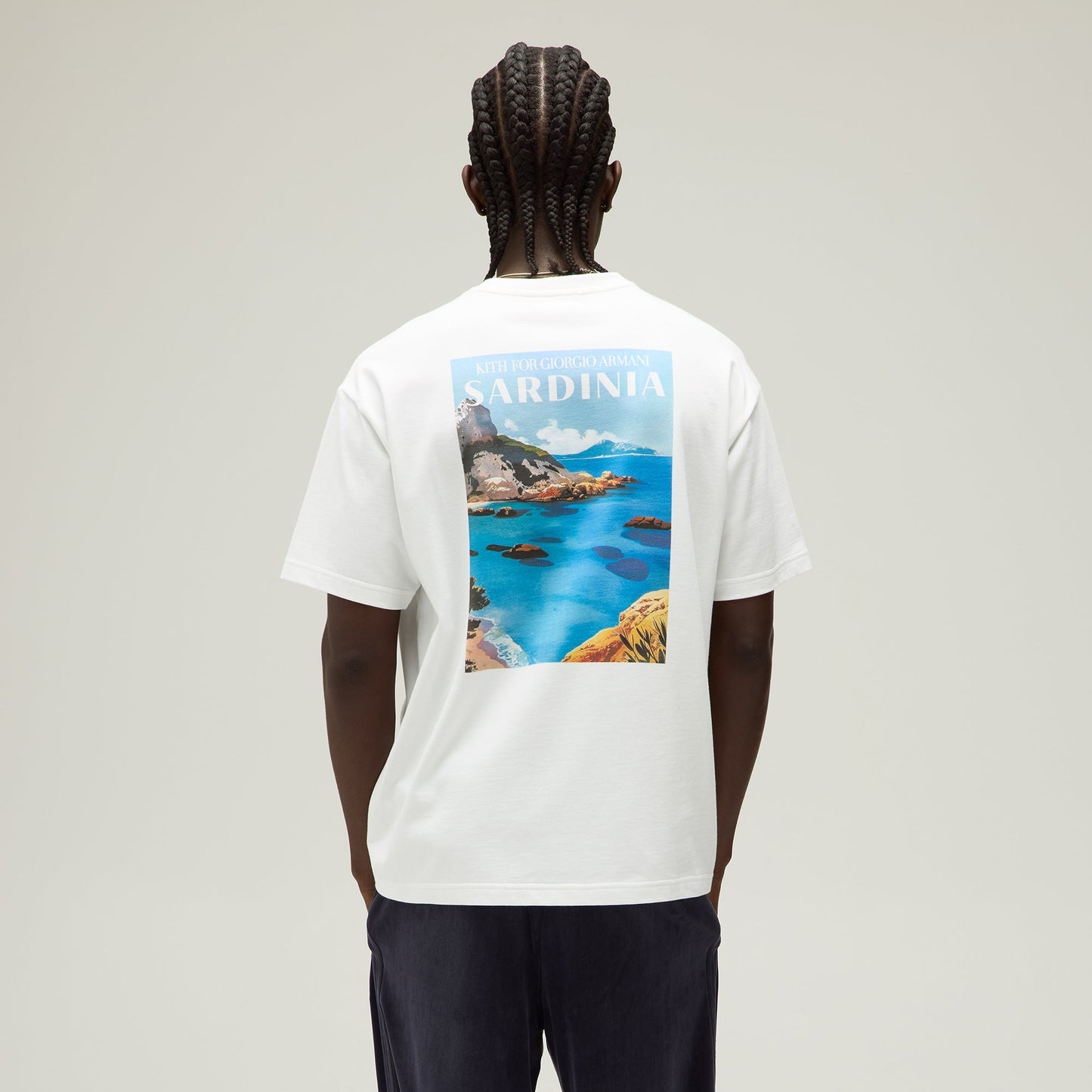 Men Kith Giorgio Armani & Kith Sardinia Tee - White
