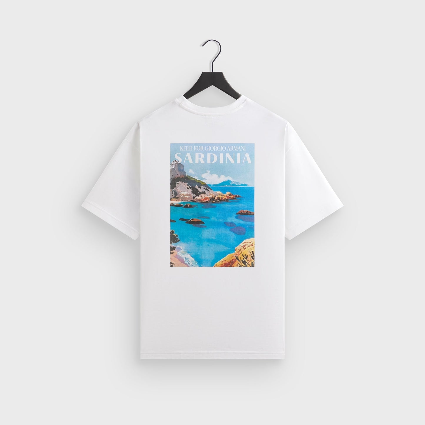 Men Kith Giorgio Armani & Kith Sardinia Tee - White