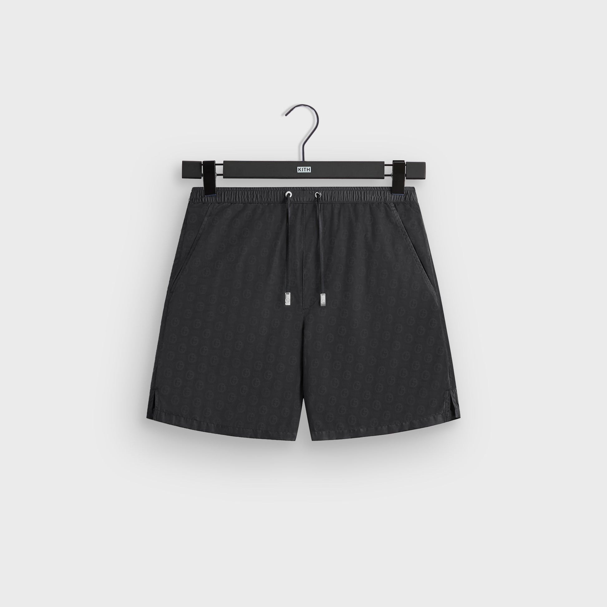 Men Kith Giorgio Armani & Kith Jacquard Collins Swim Short - Black