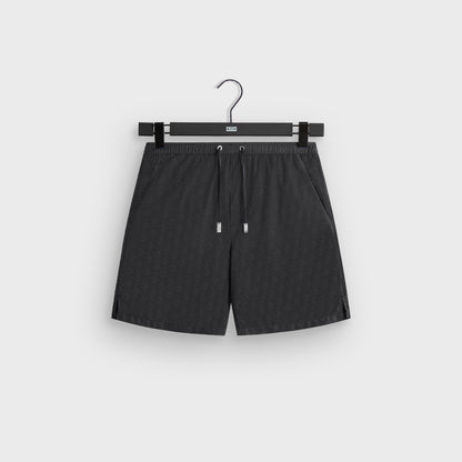 Men Kith Giorgio Armani & Kith Jacquard Collins Swim Short - Black