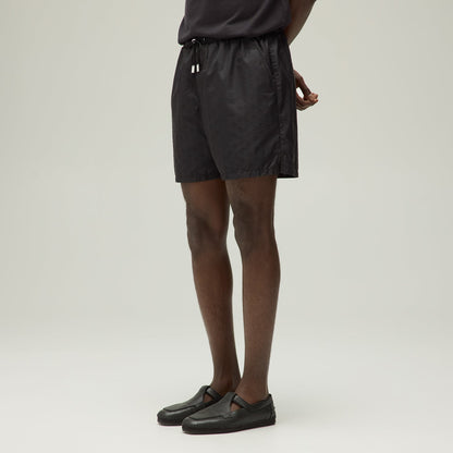 Men Kith Giorgio Armani & Kith Jacquard Collins Swim Short - Black