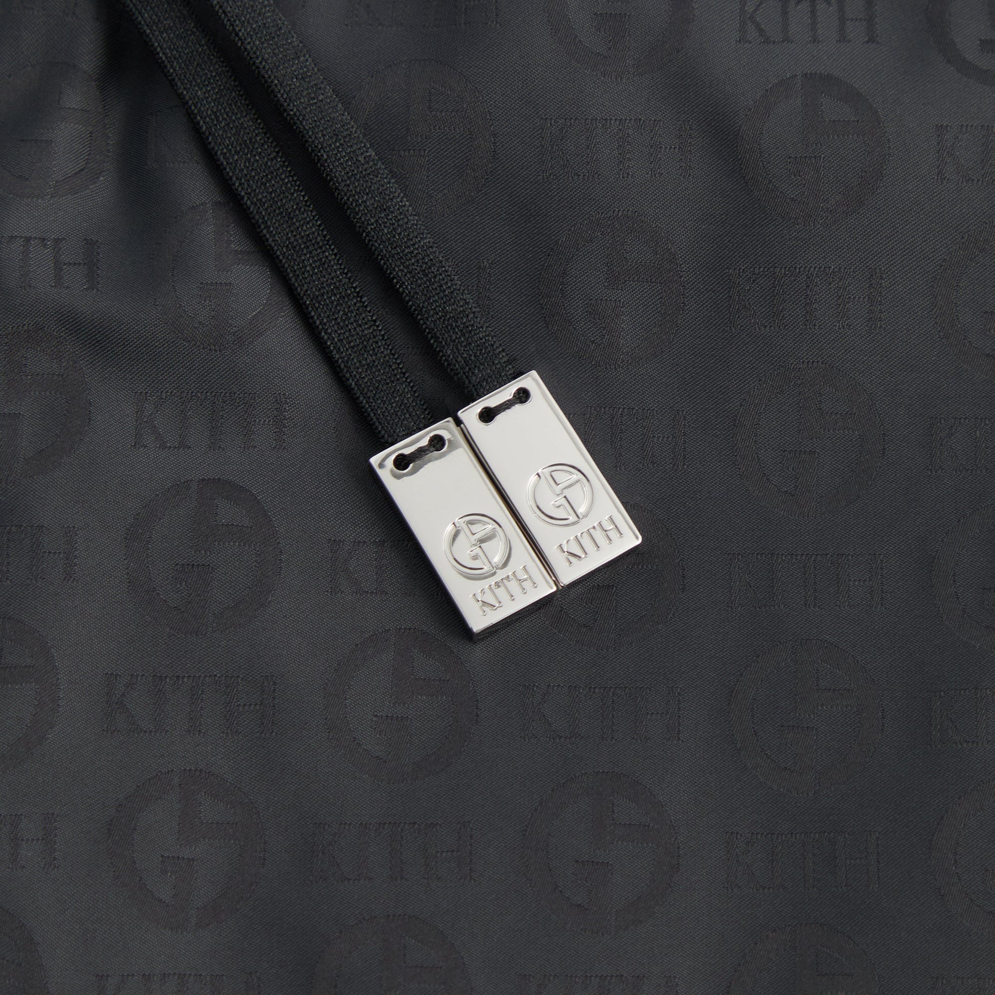 Men Kith Giorgio Armani & Kith Jacquard Collins Swim Short - Black