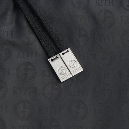 Men Kith Giorgio Armani & Kith Jacquard Collins Swim Short - Black