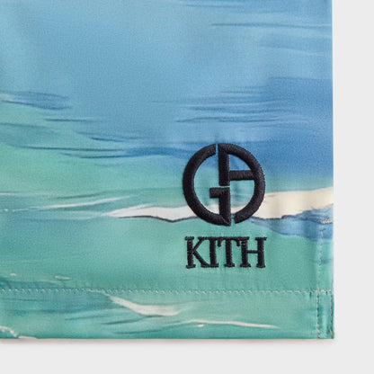 Men Kith Giorgio Armani & Kith Malibu Collins Swim Short - Multi