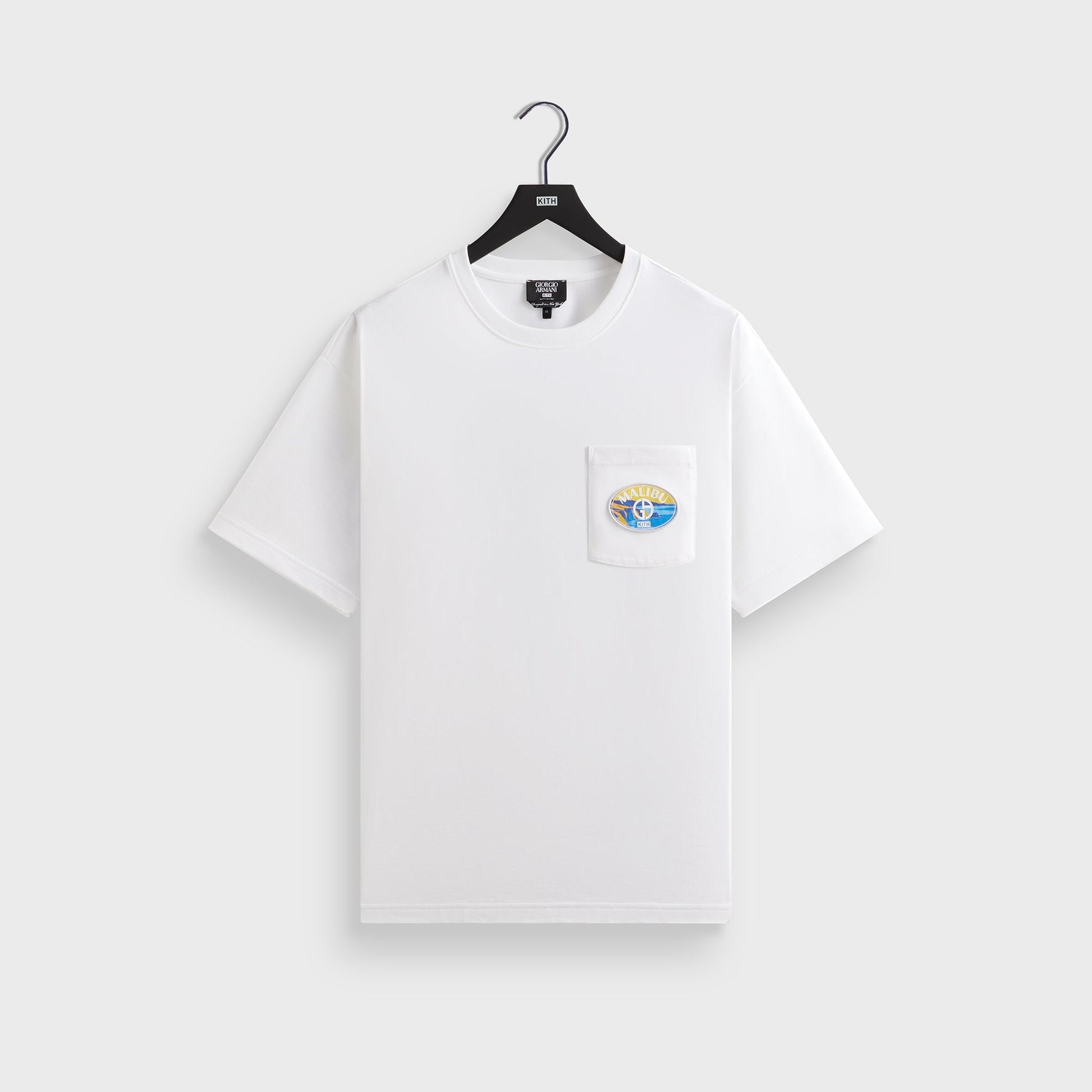 Men Kith Giorgio Armani & Kith Malibu Pocket Tee - White