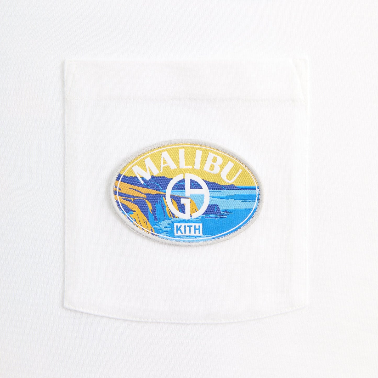 Men Kith Giorgio Armani & Kith Malibu Pocket Tee - White