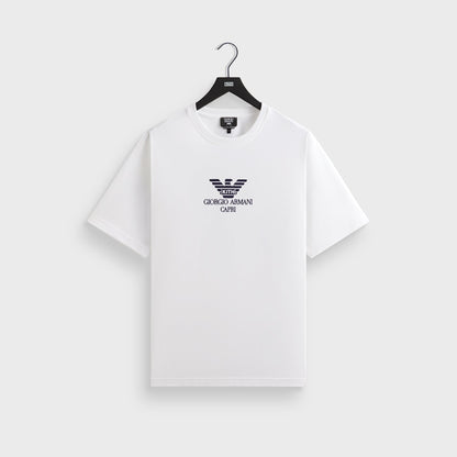 Men Kith Giorgio Armani & Kith Capri Tee - White