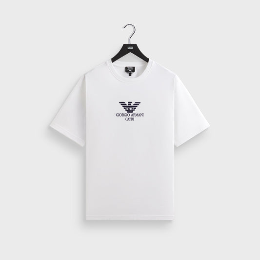 Men Kith Giorgio Armani & Kith Capri Tee - White