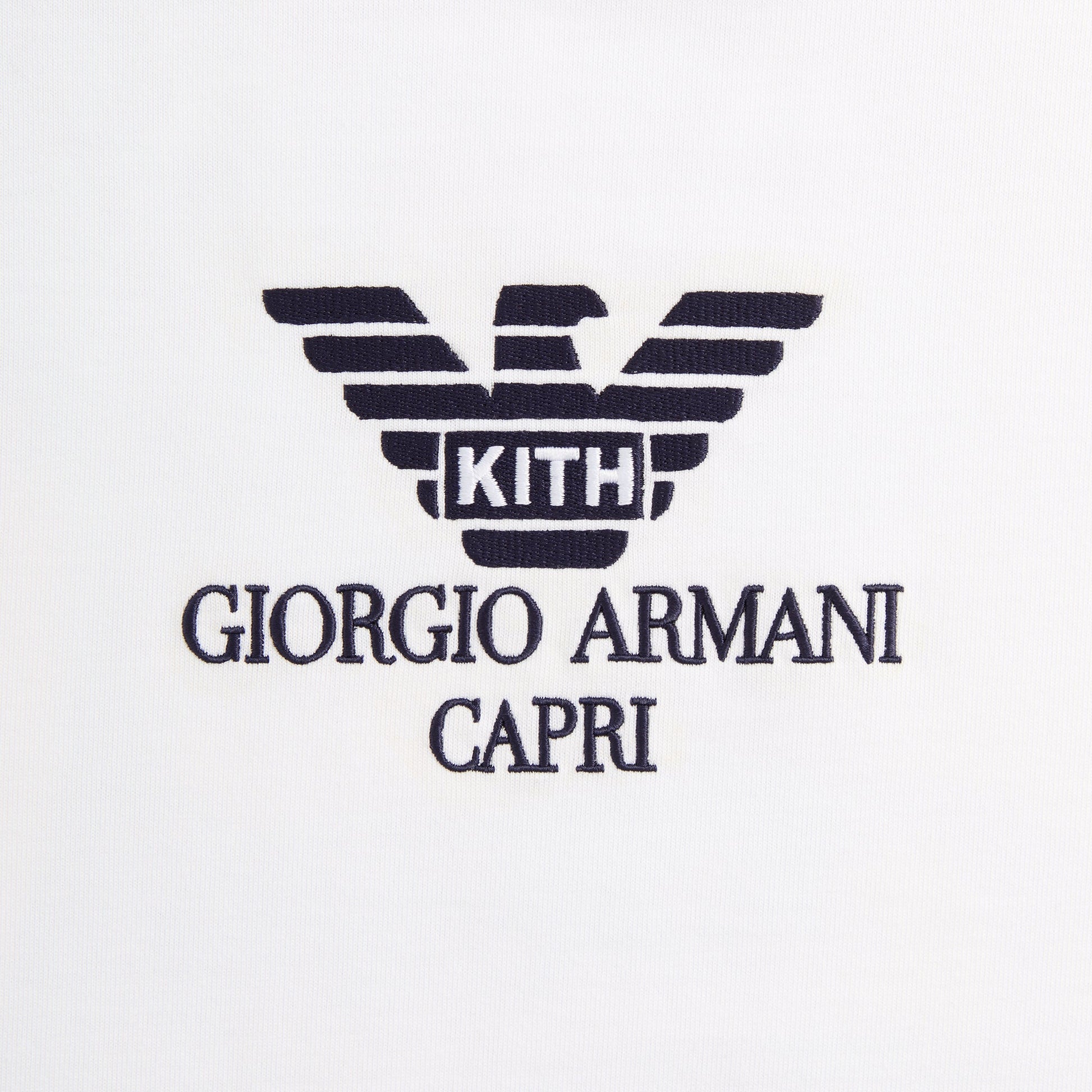 Men Kith Giorgio Armani & Kith Capri Tee - White