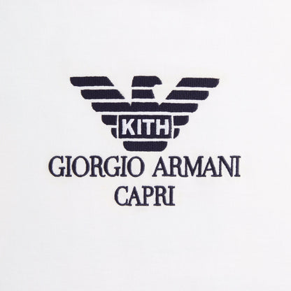 Men Kith Giorgio Armani & Kith Capri Tee - White