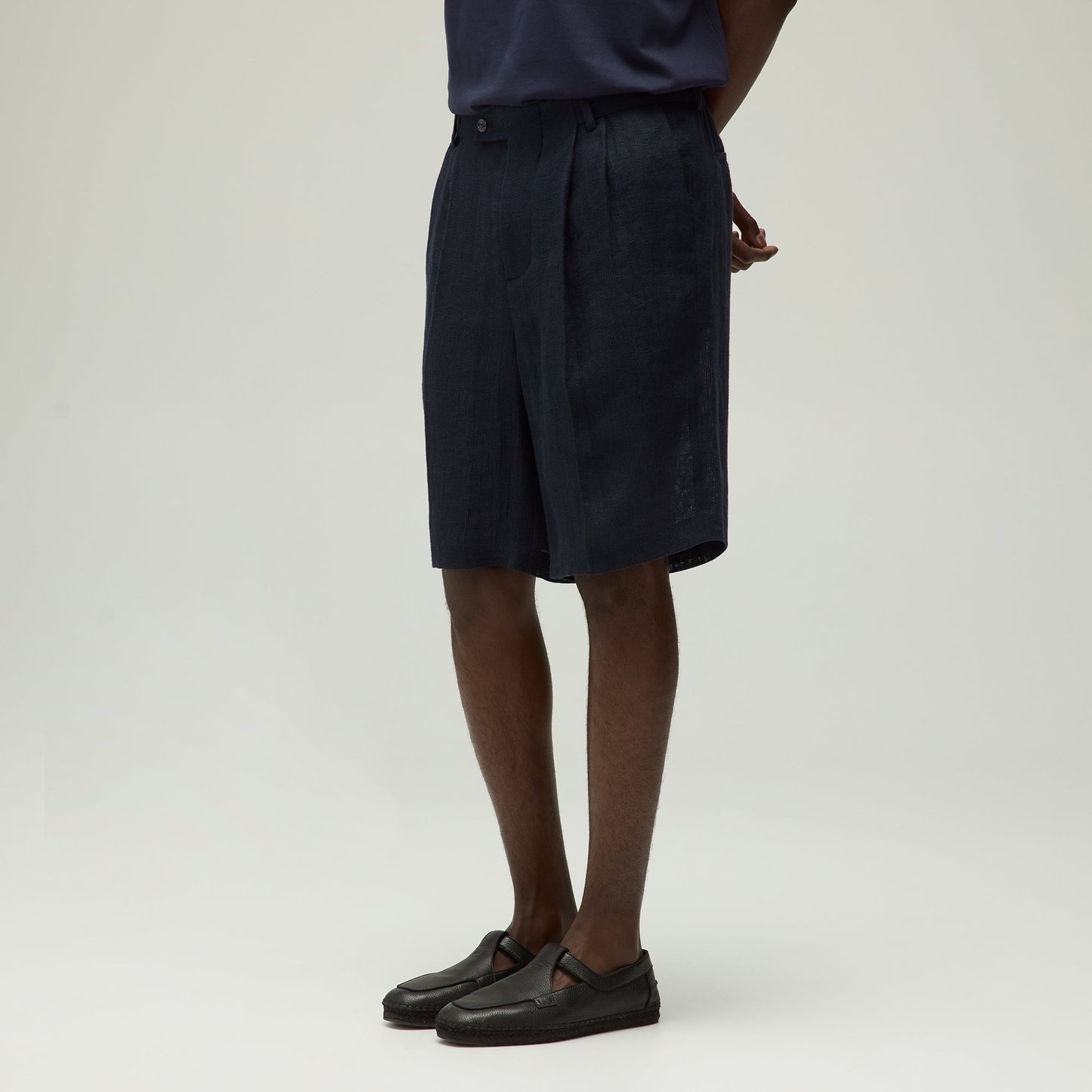 Men Kith Giorgio Armani & Kith Open Weave Kylan Bermuda Short - Nocturnal