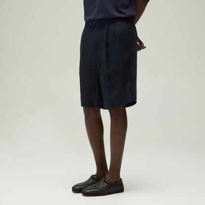 Men Kith Giorgio Armani & Kith Open Weave Kylan Bermuda Short - Nocturnal
