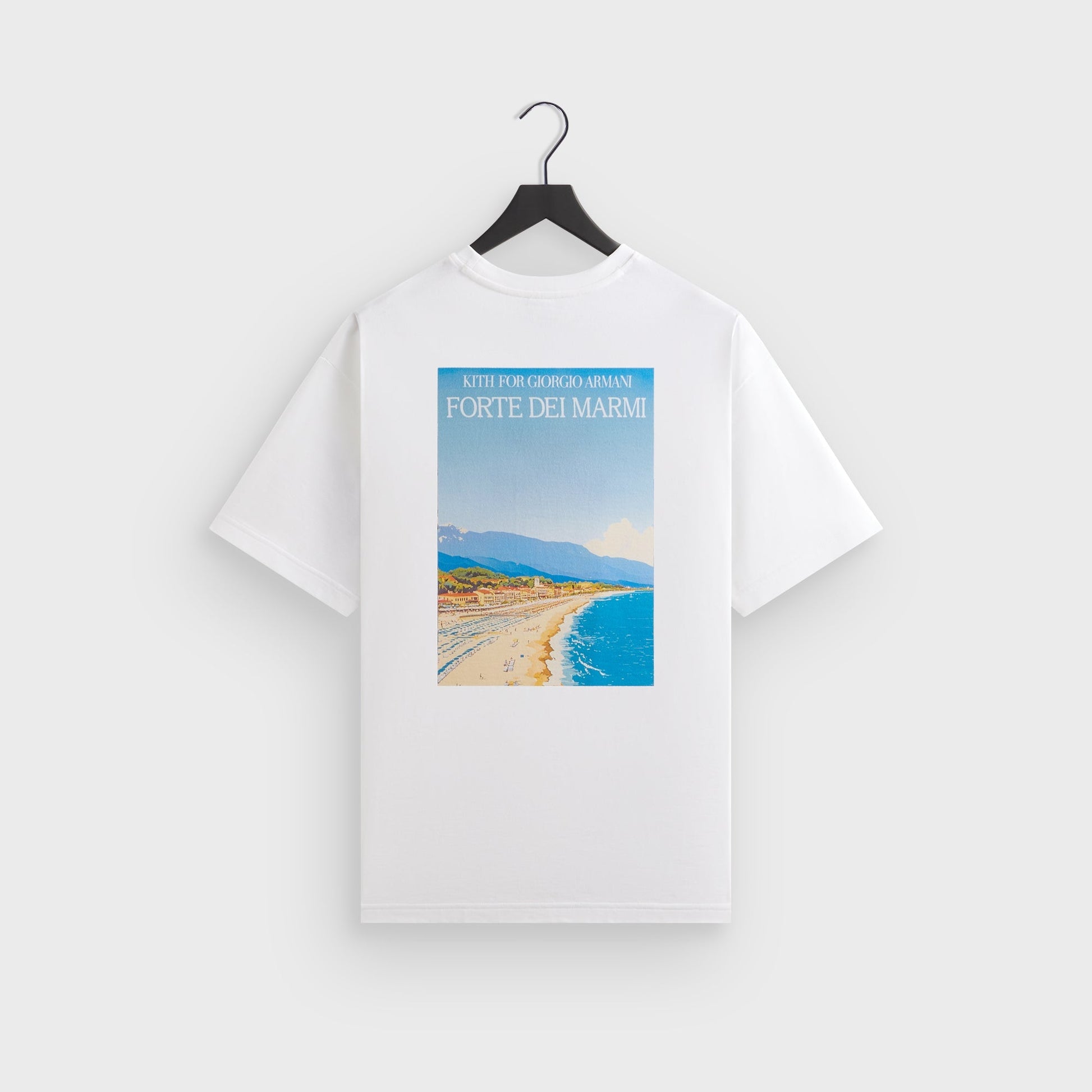 Men Kith Giorgio Armani & Kith Forte dei Marmi Tee - White