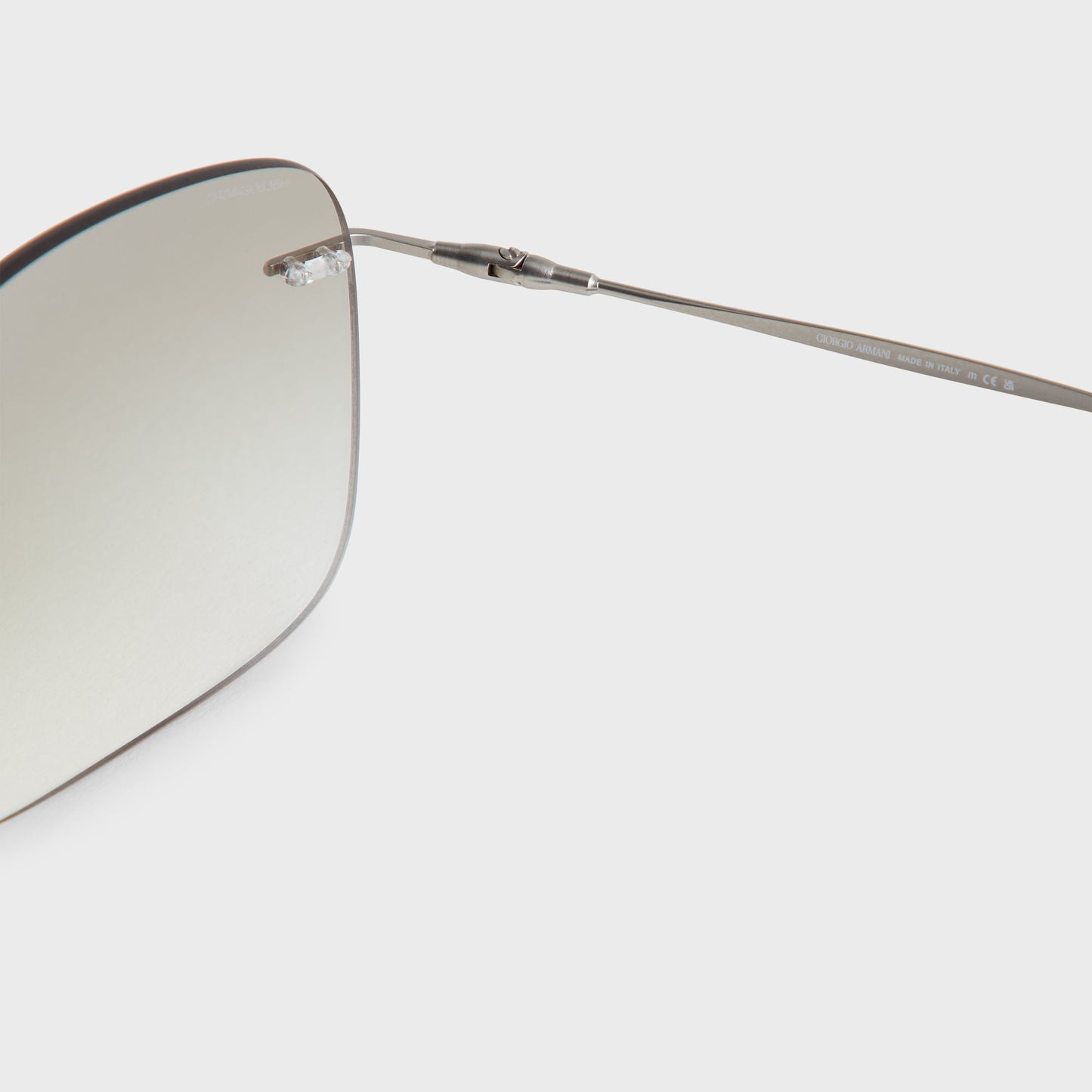 Men Kith Giorgio Armani & Kith Pillow Sunglasses - Concrete
