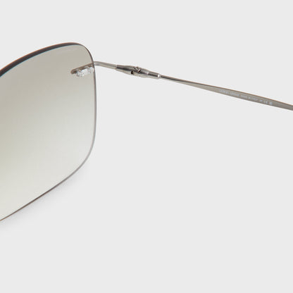Men Kith Giorgio Armani & Kith Pillow Sunglasses - Concrete