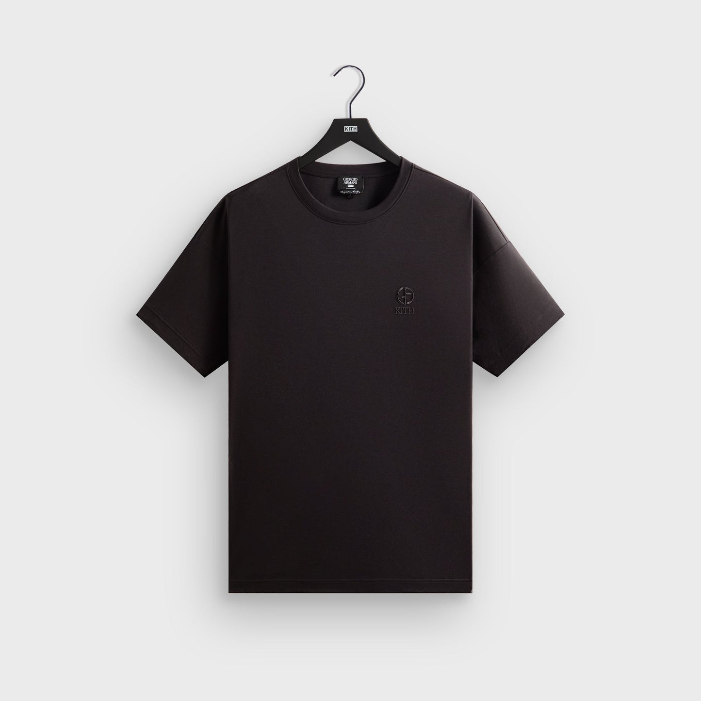 Men Kith Giorgio Armani & Kith Logo Tee - Black