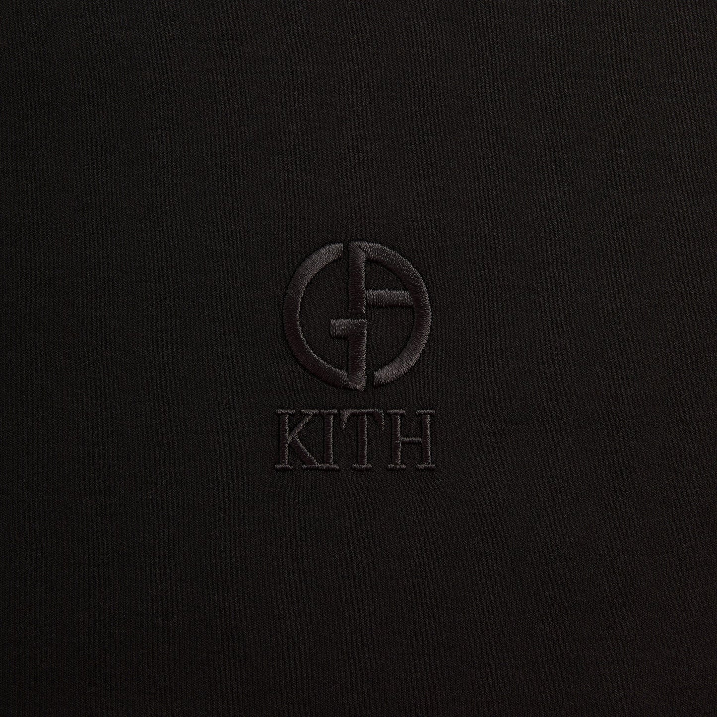 Men Kith Giorgio Armani & Kith Logo Tee - Black
