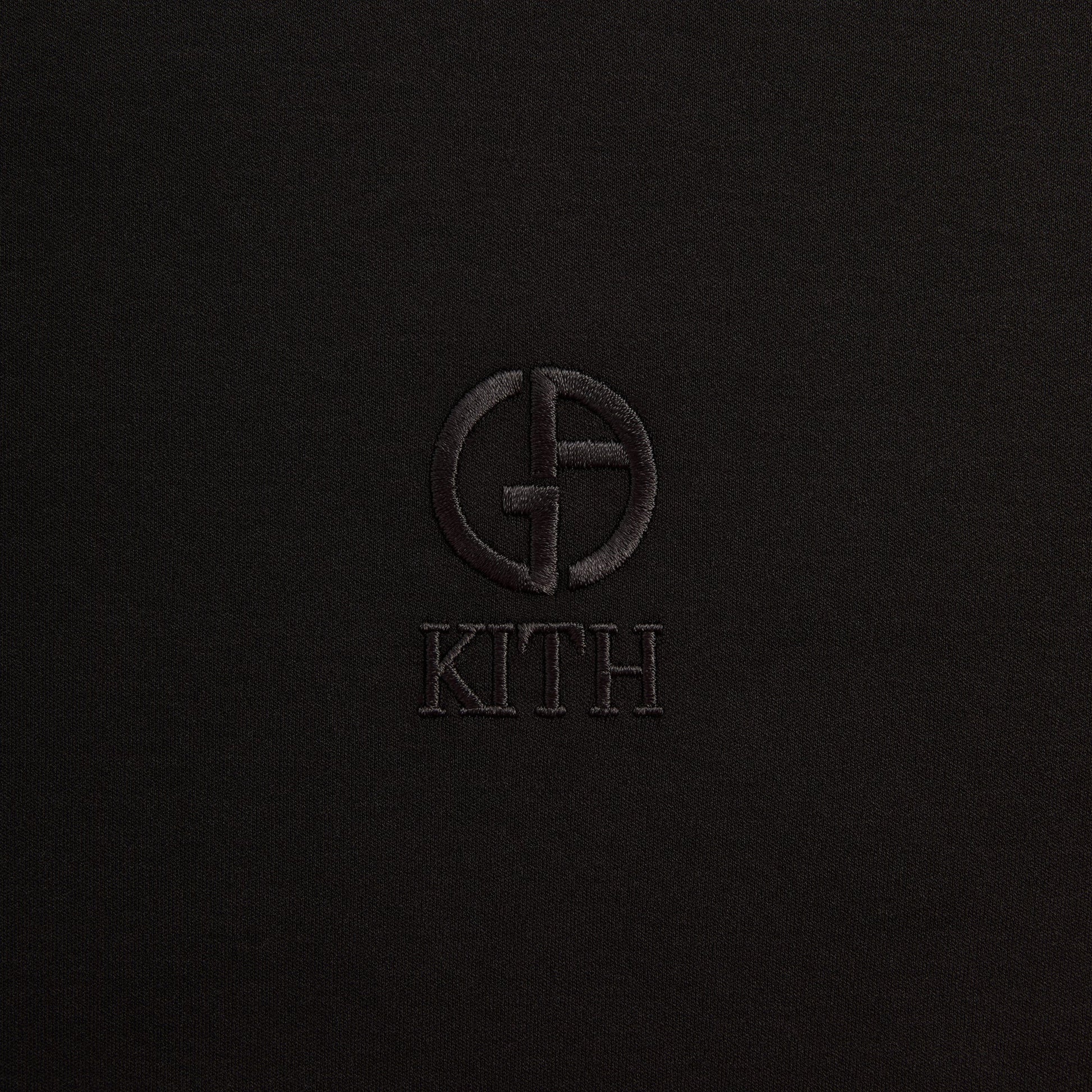 Men Kith Giorgio Armani & Kith Logo Tee - Black