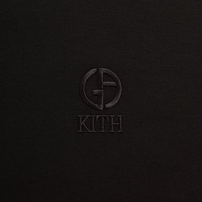 Men Kith Giorgio Armani & Kith Logo Tee - Black