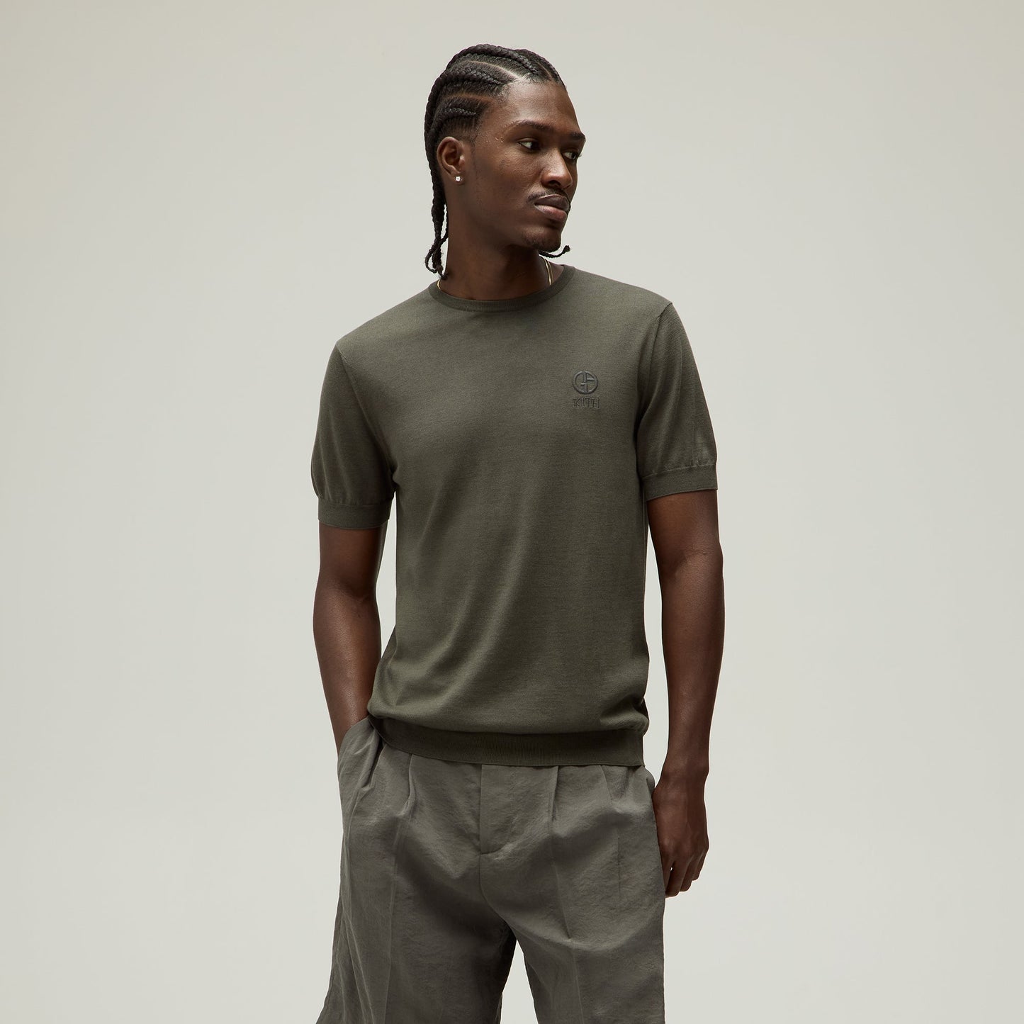 Men Kith Giorgio Armani & Kith Crewneck Jumper - Seam